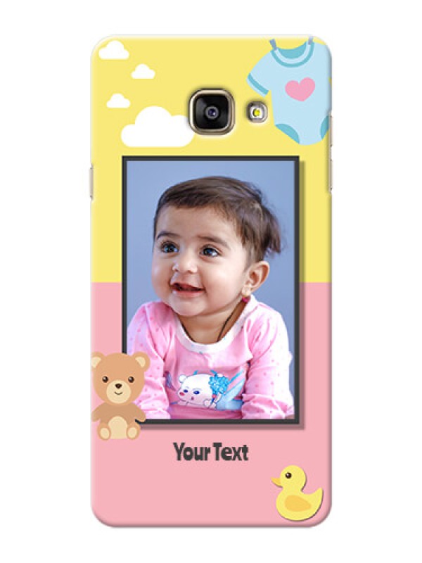 Custom Samsung Galaxy A7 (2016) kids frame with 2 colour design with toys Design