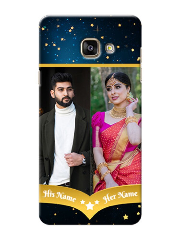 Custom Samsung Galaxy A7 (2016) 2 image holder with galaxy backdrop and stars  Design