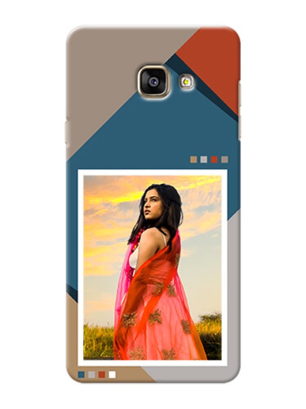 Custom Galaxy A7 (2016) Mobile Back Covers: Retro color pallet Design