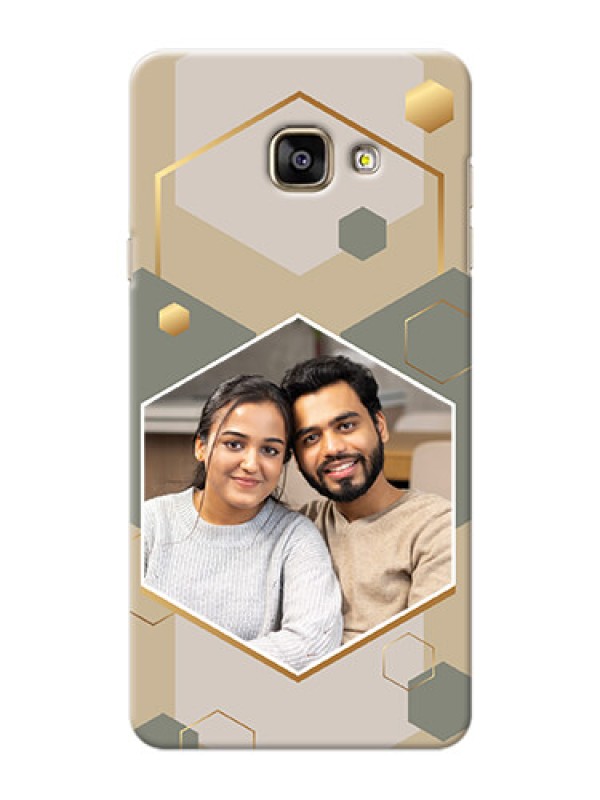 Custom Galaxy A7 (2016) Phone Back Covers: Stylish Hexagon Pattern Design