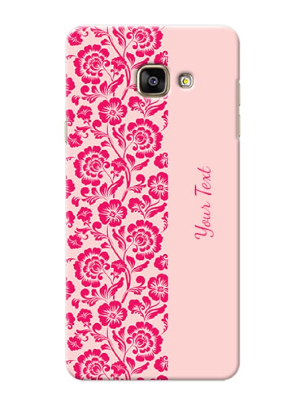 Custom Galaxy A7 (2016) Phone Back Covers: Attractive Floral Pattern Design