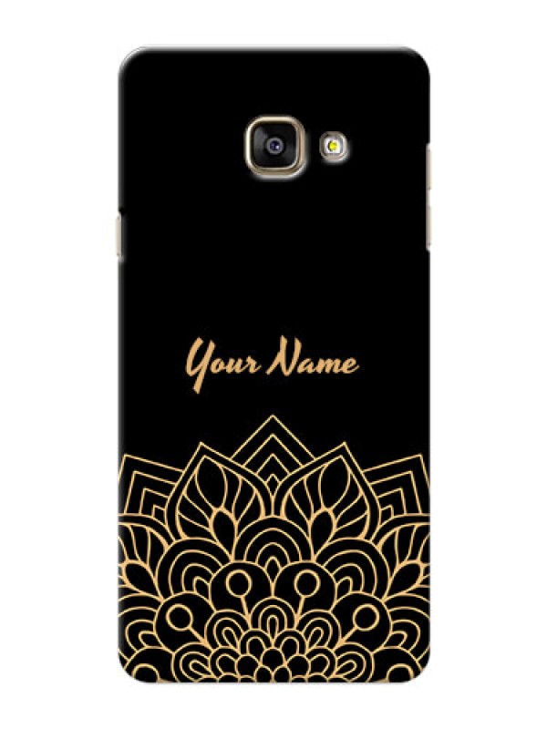 Custom Galaxy A7 (2016) Back Covers: Golden mandala Design