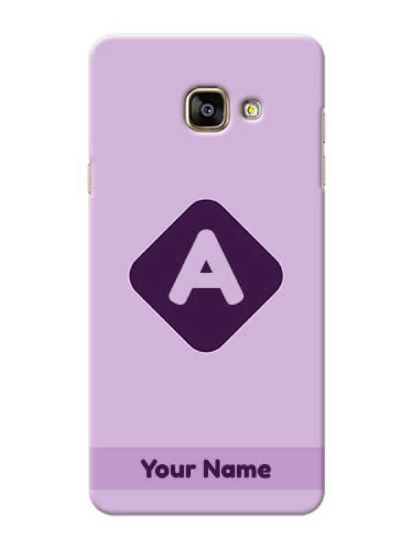 Custom Galaxy A7 (2016) Custom Mobile Case with Custom Letter in curved badge  Design