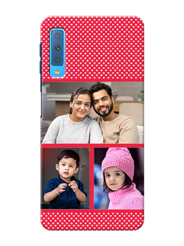 Custom Samsung Galaxy A7 (2018) mobile back covers online: Bulk Pic Upload Design
