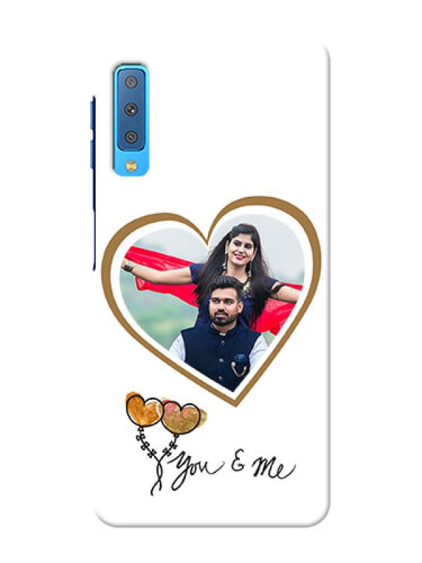 Custom Samsung Galaxy A7 (2018) customized phone cases: You & Me Design