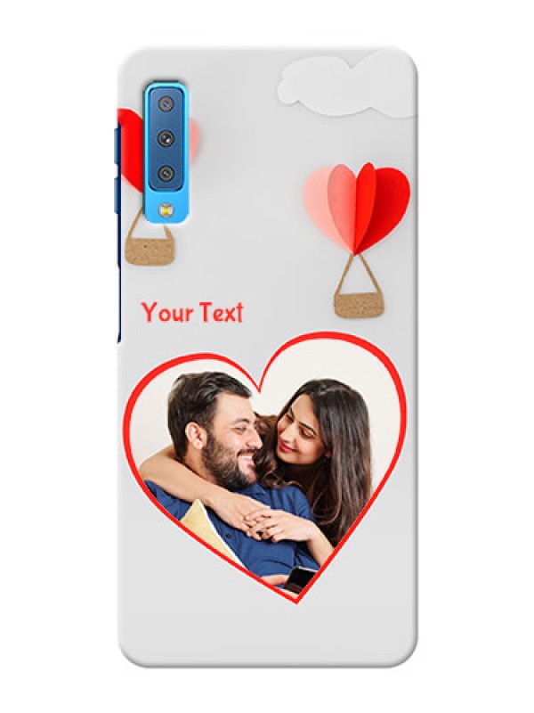 Custom Samsung Galaxy A7 (2018) Phone Covers: Parachute Love Design