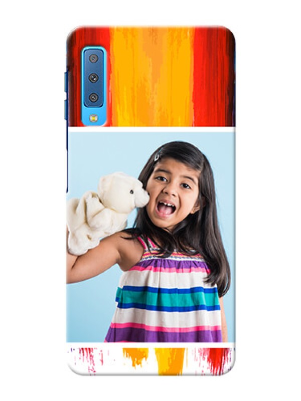 Custom Samsung Galaxy A7 (2018) custom phone covers: Multi Color Design