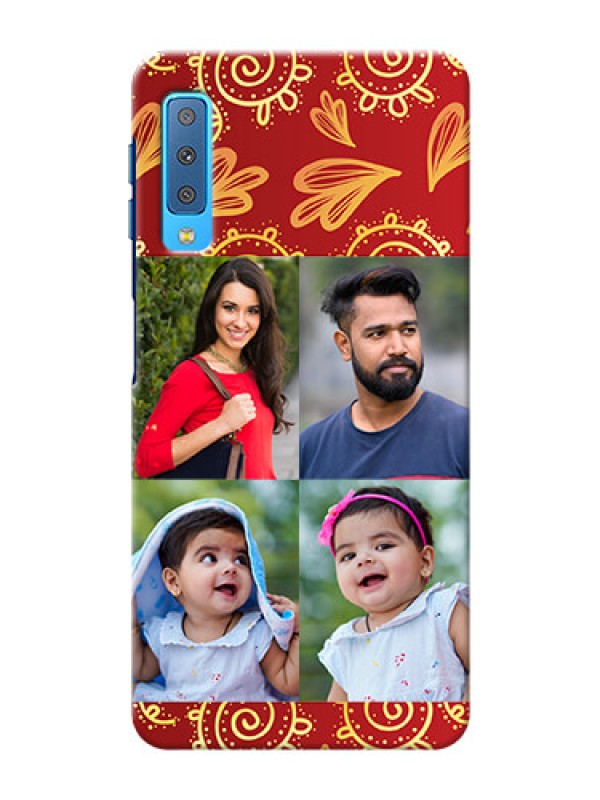 Custom Samsung Galaxy A7 (2018) Mobile Phone Cases: 4 Image Traditional Design