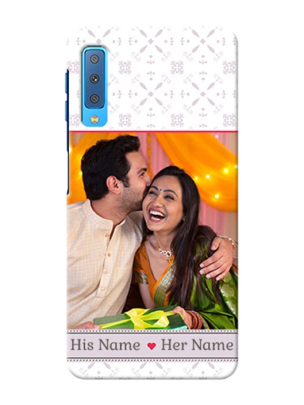 Custom Samsung Galaxy A7 (2018) Phone Cases with Photo and Ethnic Design