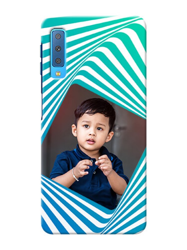 Custom Samsung Galaxy A7 (2018) Personalised Mobile Covers: Abstract Spiral Design