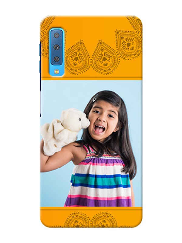 Custom Samsung Galaxy A7 (2018) custom mobile back covers: Photo Wedding Design 