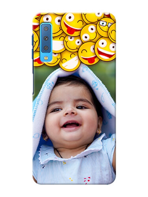 Custom Samsung Galaxy A7 (2018) Custom Phone Cases with Smiley Emoji Design