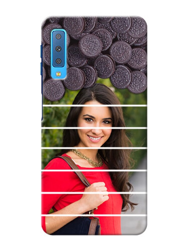 Custom Samsung Galaxy A7 (2018) Custom Mobile Covers with Oreo Biscuit Design