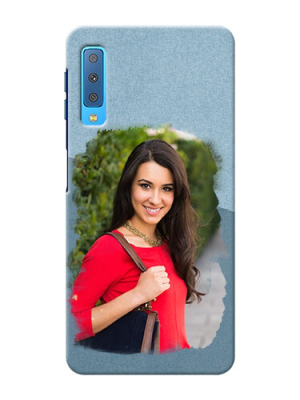 Custom Samsung Galaxy A7 (2018) custom mobile phone covers: Grunge Line Art Design