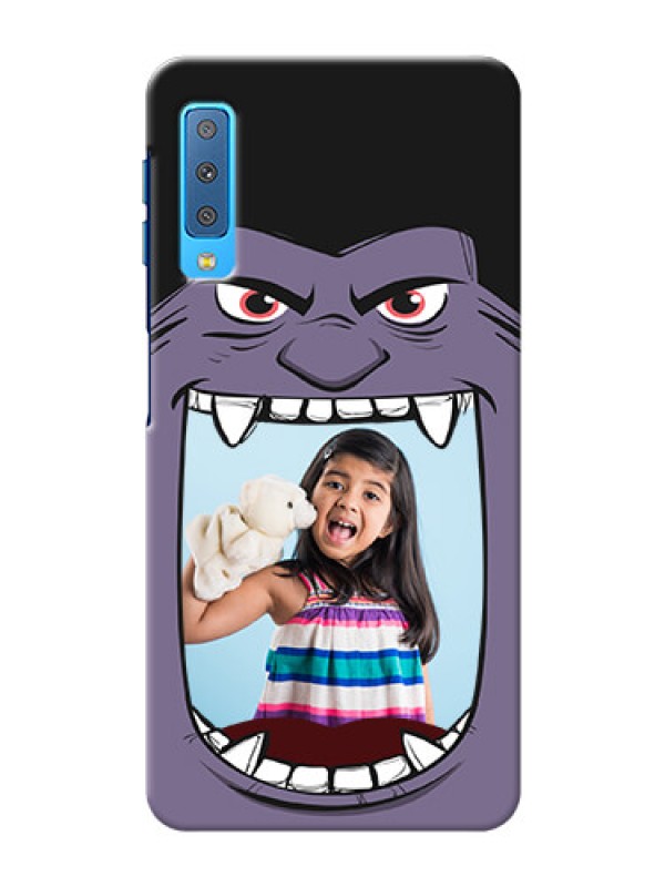 Custom Samsung Galaxy A7 (2018) Personalised Phone Covers: Angry Monster Design