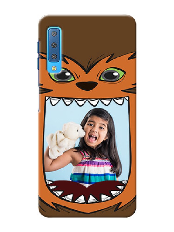 Custom Samsung Galaxy A7 (2018) Phone Covers: Owl Monster Back Case Design