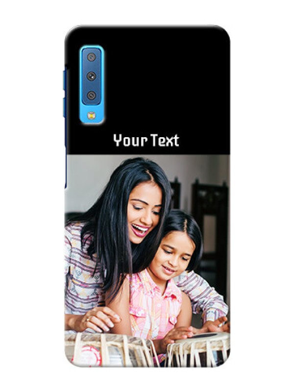 Custom Galaxy A7 2018 Photo with Name on Phone Case