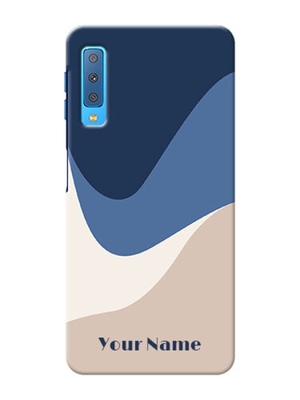 Custom Galaxy A7 2018 Back Covers: Abstract Drip Art Design