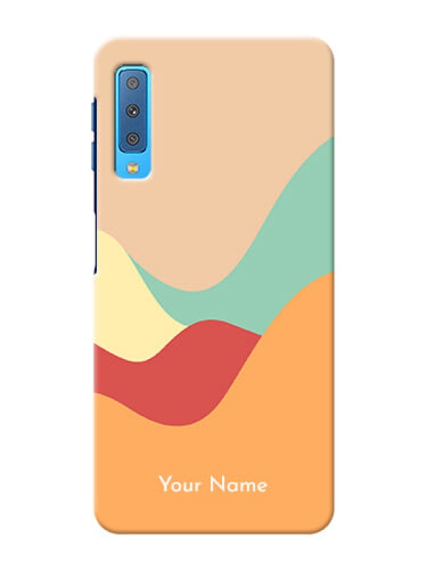 Custom Galaxy A7 2018 Custom Mobile Case with Ocean Waves Multi-colour Design