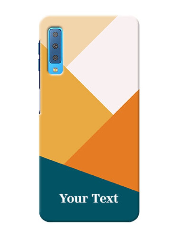 Custom Galaxy A7 2018 Custom Phone Cases: Stacked Multi-colour Design