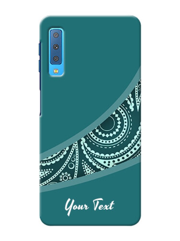 Custom Galaxy A7 2018 Custom Phone Covers: semi visible floral Design