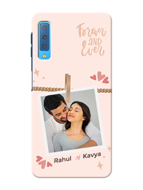 Custom Galaxy A7 2018 Phone Back Covers: Forever and ever love Design