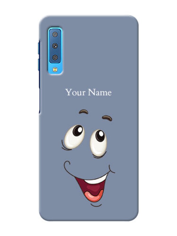 Custom Galaxy A7 2018 Phone Back Covers: Laughing Cartoon Face Design