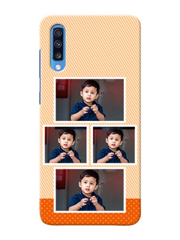Custom Galaxy A70 Mobile Back Covers: Bulk Photos Upload Design