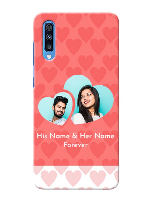 Custom Galaxy A70 personalized phone covers: Couple Pic Upload Design