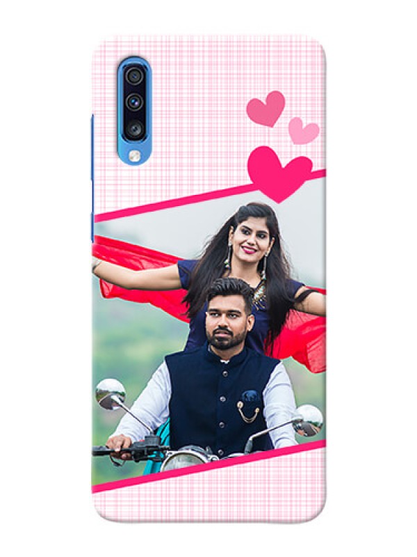Custom Galaxy A70 Personalised Phone Cases: Love Shape Heart Design