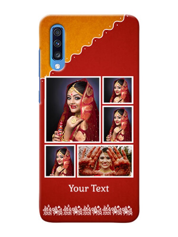 Custom Galaxy A70 customized phone cases: Wedding Pic Upload Design