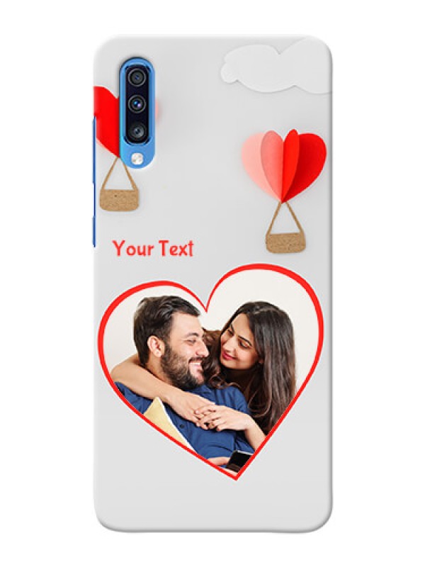 Custom Galaxy A70 Phone Covers: Parachute Love Design