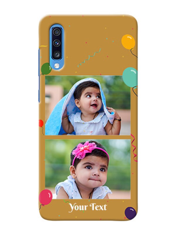Custom Galaxy A70 Phone Covers: Image Holder with Birthday Celebrations Design