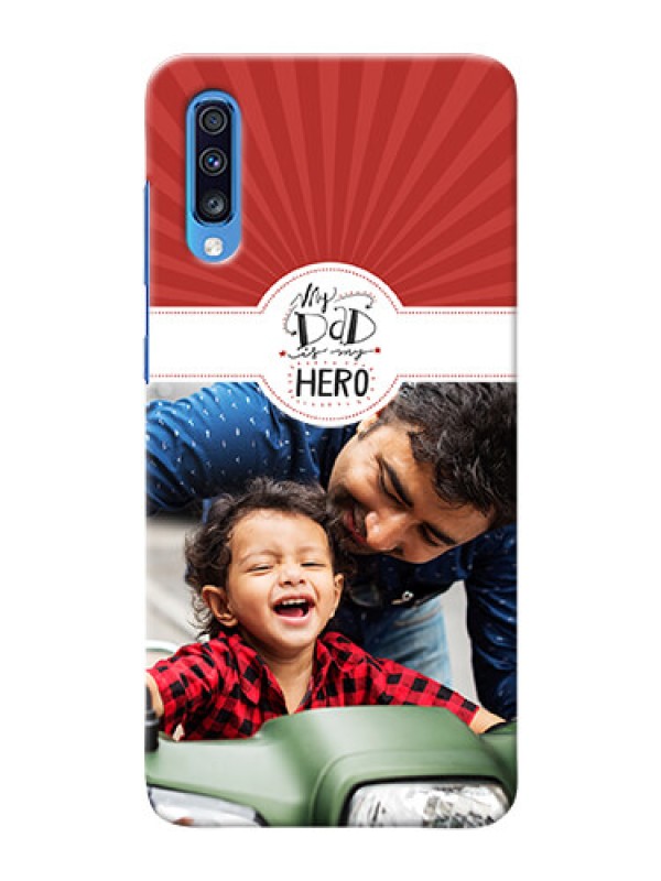 Custom Galaxy A70 custom mobile phone cases: My Dad Hero Design