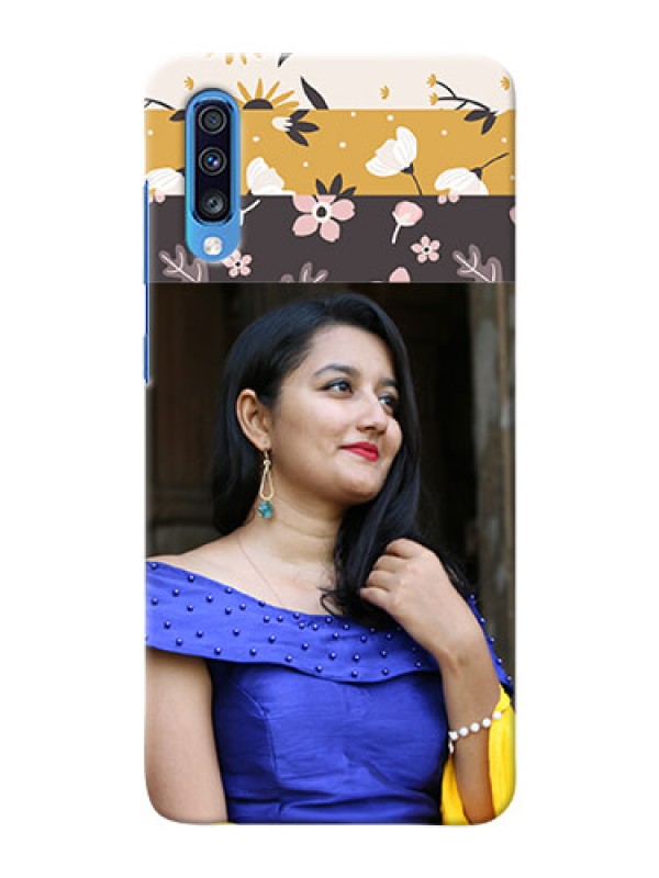Custom Galaxy A70 mobile cases online: Stylish Floral Design