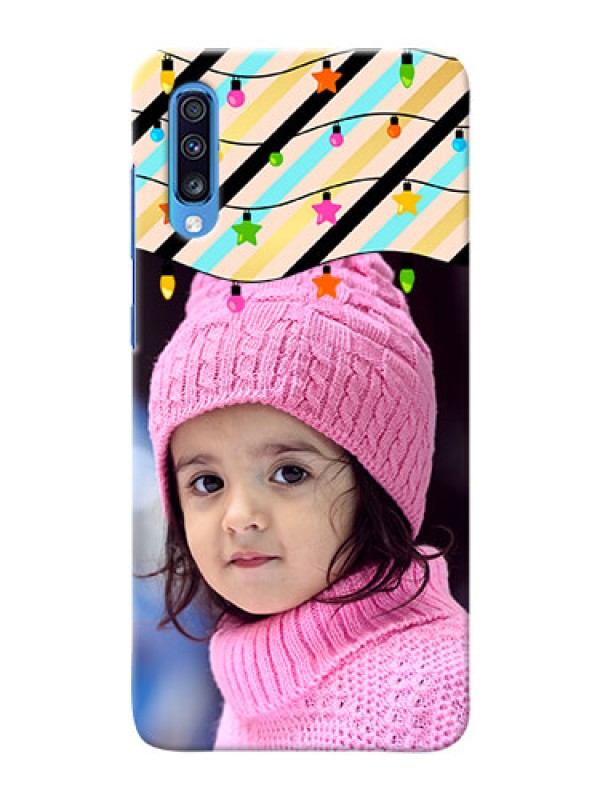 Custom Galaxy A70 Personalized Mobile Covers: Lights Hanging Design