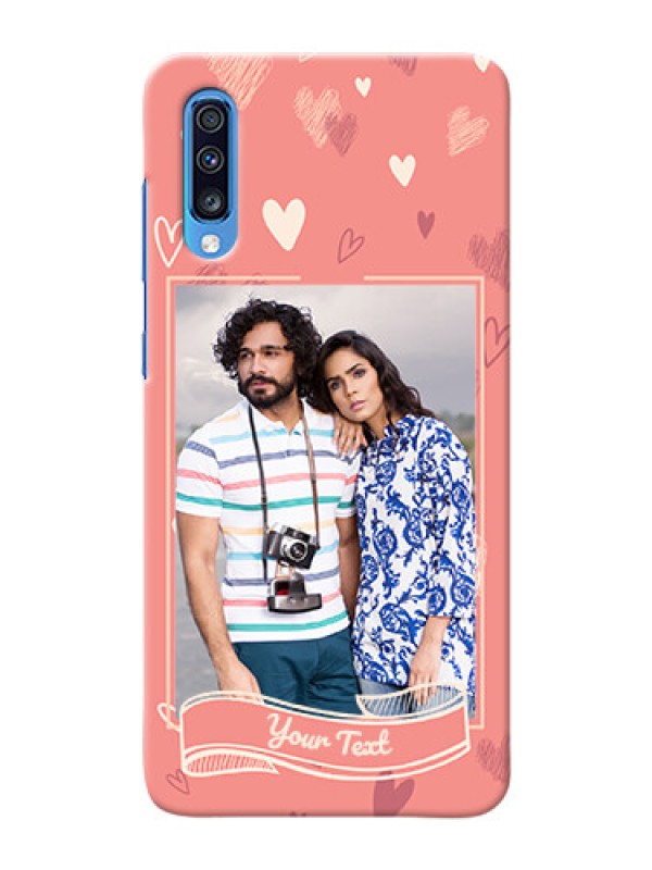 Custom Galaxy A70 custom mobile phone cases: love doodle art Design