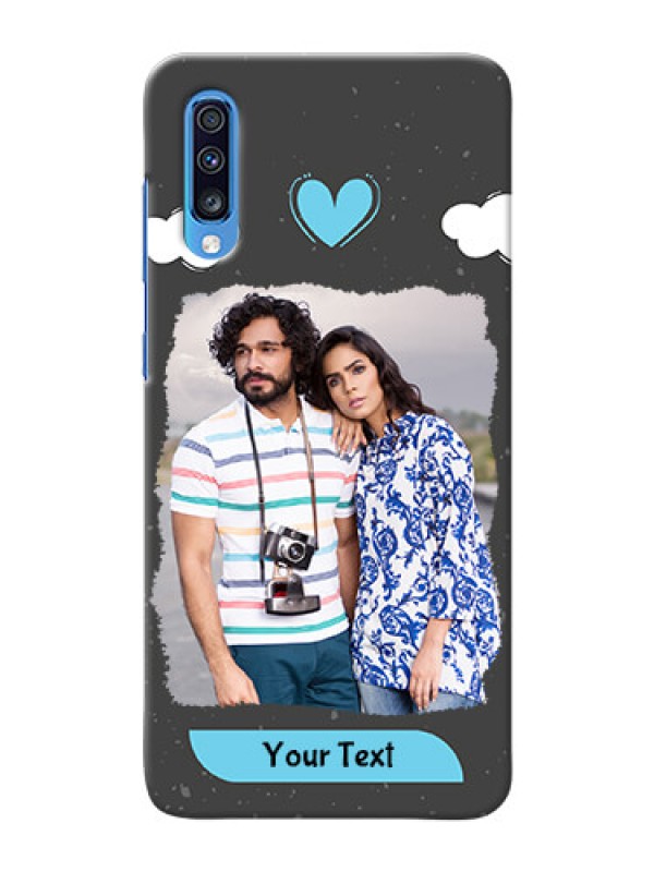 Custom Galaxy A70 Mobile Back Covers: splashes with love doodles Design