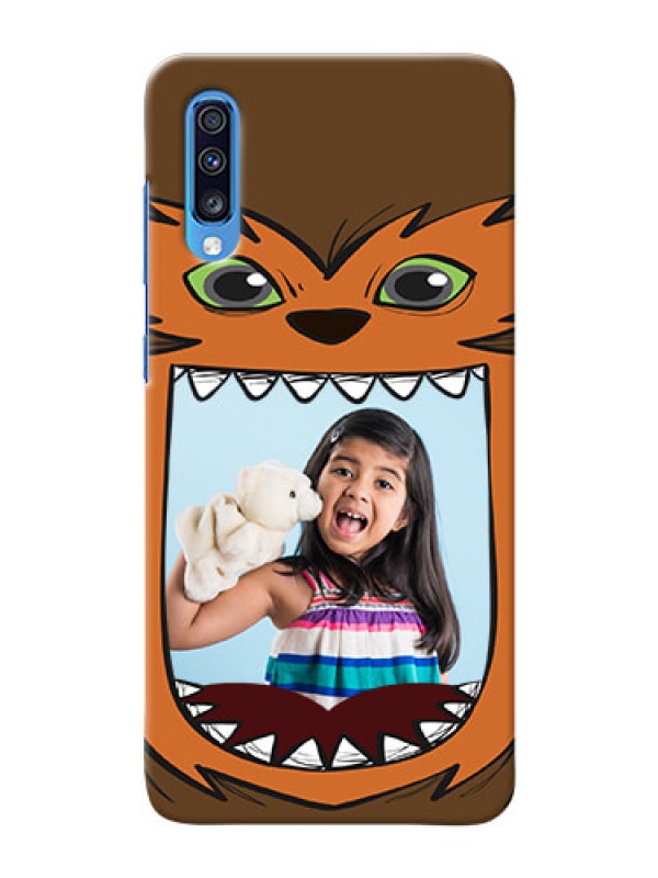 Custom Galaxy A70 Phone Covers: Owl Monster Back Case Design