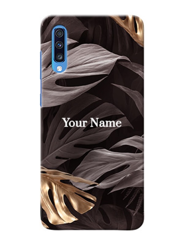 Custom Galaxy A70 Mobile Back Covers: Wild Leaves digital paint Design