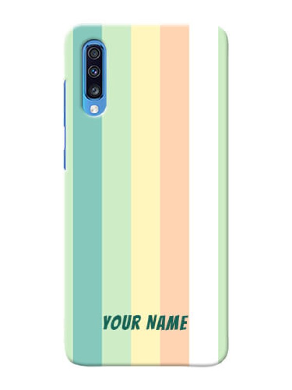 Custom Galaxy A70 Back Covers: Multi-colour Stripes Design