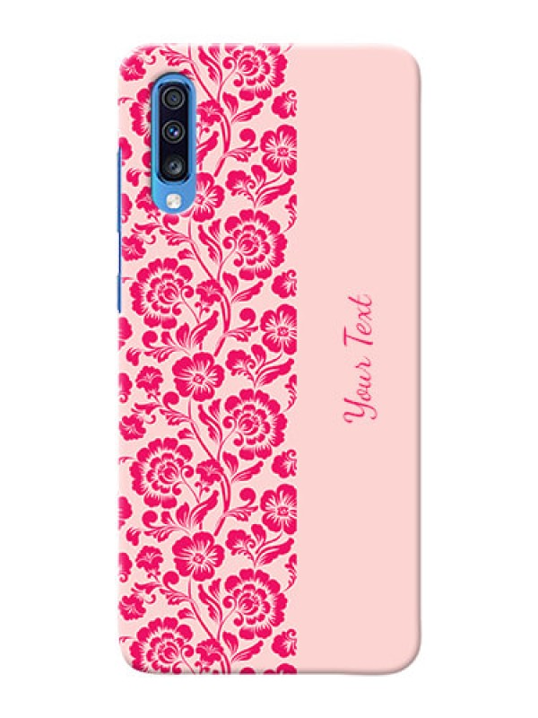Custom Galaxy A70 Phone Back Covers: Attractive Floral Pattern Design