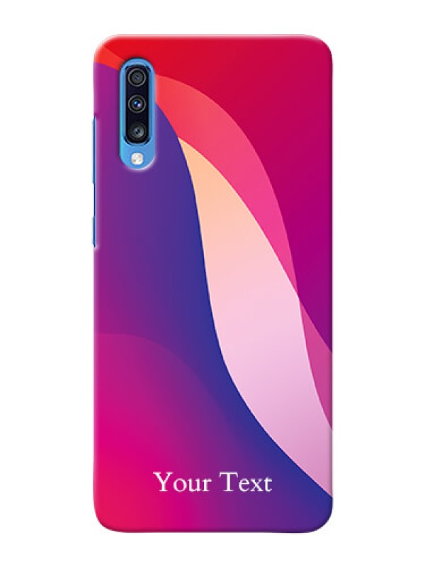 Custom Galaxy A70 Mobile Back Covers: Digital abstract Overlap Design