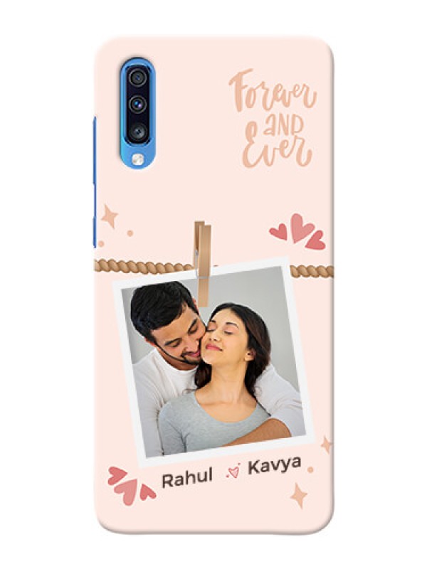 Custom Galaxy A70 Phone Back Covers: Forever and ever love Design