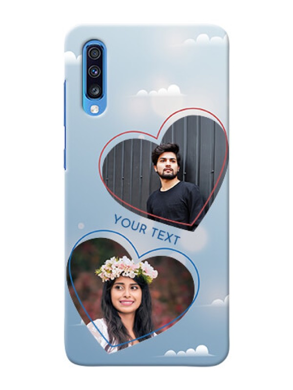 Custom Galaxy A70s Phone Cases: Blue Color Couple Design 
