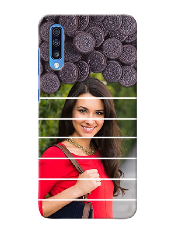 Custom Galaxy A70s Custom Mobile Covers with Oreo Biscuit Design