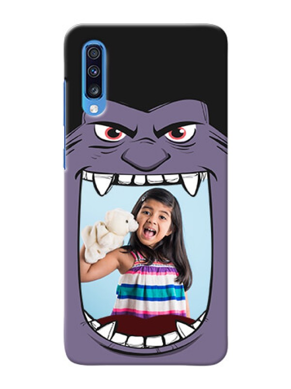 Custom Galaxy A70s Personalised Phone Covers: Angry Monster Design