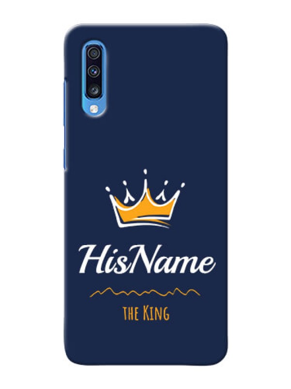 Custom Galaxy A70S King Phone Case with Name