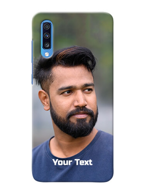 Custom Galaxy A70S Mobile Cover: Photo with Text