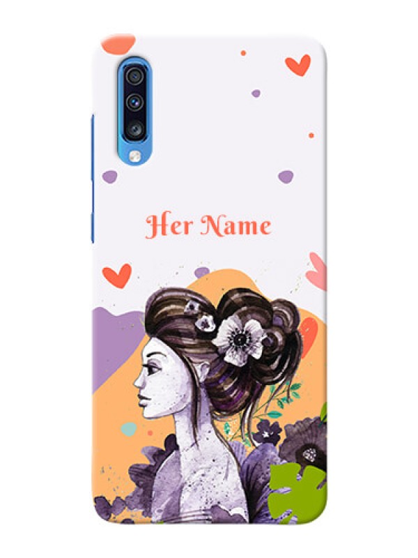Custom Galaxy A70S Custom Mobile Case with Woman And Nature Design